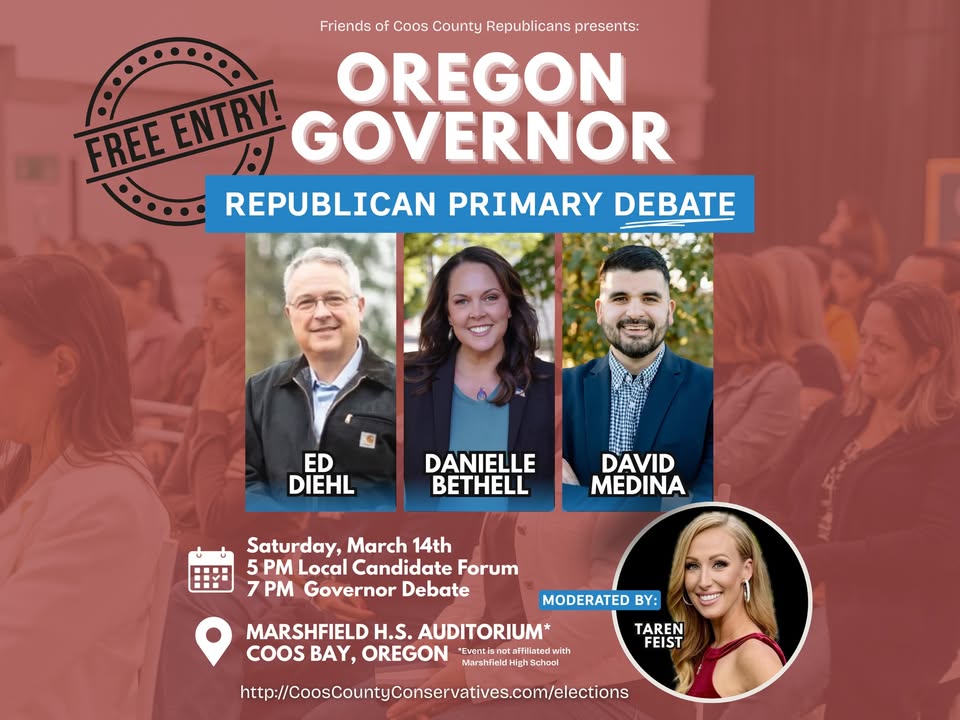 Gov debate poster for March 14th
